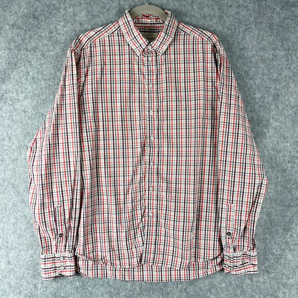Rag Bone Tailored Workwear Shirt Mens Large Plaid Button Down Long Sleeve - Picture 1 of 16